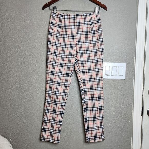 Polly Plaid High Rise Pants - Picture 1 of 6